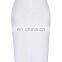 Kate Kasin High Stretchy High Waist Shirred Waist Detail Hips-Wrapped White Pencil Skirt KK000268-2