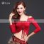 S-3084 New designed superior quality modal adjustable sexy belly dance top