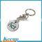 New Product Trolley Token keyring with Zinc Alloy Holder