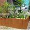 Corten Steel Retaining Wall For Garden Landscaping