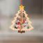 Wooden hanging star heart tree bell pendant decoration for christmas party decoration
