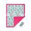 Pineapple and carrot printing baby Blanket soft and electric matching headband wholesale price