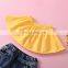 A0250# Baby Girl Clothes Summer 2020 Kids Girls Clothing Sets T-shirt+ Holes Jeans Two Piece Casual Children Outfits