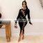 LAITE D2190 ins best sellers autumn&winter O-neck bandage casual dresses women bodycon split sexy dresses