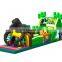 2020 outdoor portable assault course inflatable with Jungle Gorilla theme for kids