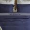 Duvet Cover Set 3pc Dark Blue Luxury Microfiber Down Comforter Quilt Bedding Cover with Zip Ties