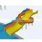 Fiberglass Crocodile water spray,fiberglass crocodile slide for summer kids water play