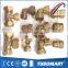 Lead free BSP NPT 110 series brass union male female equal screw fitting for water pex pipes