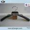 gold hook wooden clothes hanger with notch for lady