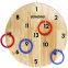 wood hookey ring Toss Games for  Kids Wall Games for game wall ring toss　Dorm Garage　 Beach　Yard Games wooden ring toss