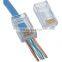 best price rj45 connector 24awg cat6 cat5e cat7 network cable patch cord cable