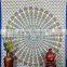 Indian Tapestry Cotton Blue Mandala Print Vintage Wall Hanging Tapestries Throw Bedsheet