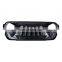 Black Front Grille for Jeep Wrangler JL 18+ ABS grill cover 4X4 accessory maiker manufacturer