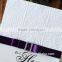 2015 Latest Custom Elegant Velvet Wedding Invitation Card