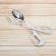 Stainless Steel Salad Servers Spoon Scissor Tong Serving Tong with Spoon Fork
