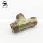 ac carbon steel plumbing hydraulic hose male tee fittings