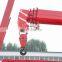 Heavy crane with straight arm lorry truck mounted 8 ton crane