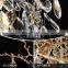 European Wedding Decor Modern Chandelier Crystal Pendant LED Lamp