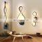 Mininalist LED Wall Sconce Lighting Wave Led Wall Lights Indoor Living Room Bedroom Bedside Wall Lamp