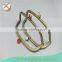 16*6.5cm antique brass metal purse frames red kiss clasp