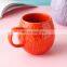 Wholesale 3D Ceramic Mug 20 Oz Ceramic Relief Butterfly Cup Straight Egg Tazas De Loza Flower Cup Ceramic Mugs For Wedding Gifts