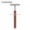 Mans reusable wooden handle eco-friendly metal safety shaving razor
