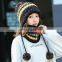 Winter Hat and Scarf Set for Women Girls Thick Warm Beanie Winter Hats Knitted Caps