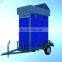 New 2 in 1 Movable Portable Toilet with Trailer Mobile Toilet and Portable Shower Room on Trailer