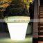 Hotel Shopping Mall Creative Garden Resin Light Large Illuminated Lit Planter LED Flower Pots