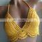 Hot Sale Yellow crochet bikini top, Cheeky Knitted Boho Handmade Swimsuit Swimwear Vietnam Supplier Cheap Wholesale
