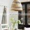 100% nature Seagrass Pendant Lamp Shade Rustic Ceiling lights Lampshade eco friendly Wholesale Vietnam Manufacturer