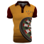 full custom sublimated dart shirt with breathable and cool dry fabric