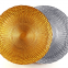 Factory Directly Supply Customed Green Colored Plate Charger With Rattan Design