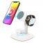 New Design Leaf Wireless Charger ABS 3-in-1 Magnetic 5W-15W Charging Station for Phone Smart Watch Earbuds