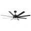 Big Size 72Inch Ceiling Fan With LED Light DC Motor Retractable Fan Light With Remote Control