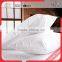 Soft white duck goose down feather inner 5 star hotel pillow