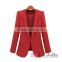 2016 Hot sale fashion ladies formal red suits design office suits for women