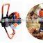 52cc gasoline earth driller machine with 100mm,150mm,200mm bit