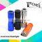 (160246) AAA battery colorful emergency promotional mini cheap aluminum 9 led flashlight