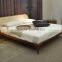Modern Design Bedroom Furniture Solid Wood Walnut Bed King Size Bed