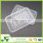 Disposable white plastic fruit packing tray