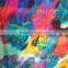 Colorful Self Design Flower Pattern Spring/Summer Silk Chiffon Fabric