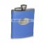 Wine goblet stainless steel leather hip flask gifts wedding