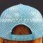 goatskin 6 panel baseball cap with mesh