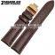 18|20|22|24mm high quality genuine leather Men and women's Watch strap with double click buckle Wholesale 3PCS