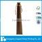 Brown kraft paper bag hot stamping with twisted handle without printing