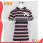 OEM cheap promotional custom Sports stripe screen printing words of Polo t shirts