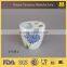 Ceramic toothbrush holder bathroom set, decal flower pattern bathroom set