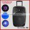 Portable PA 8'' amplified speakers, active sound system, with built in BATTERY