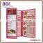 Dragon Gear - 3 Panel restaurant menu book / pvc card holder for Good Reseller / bathroom amenities